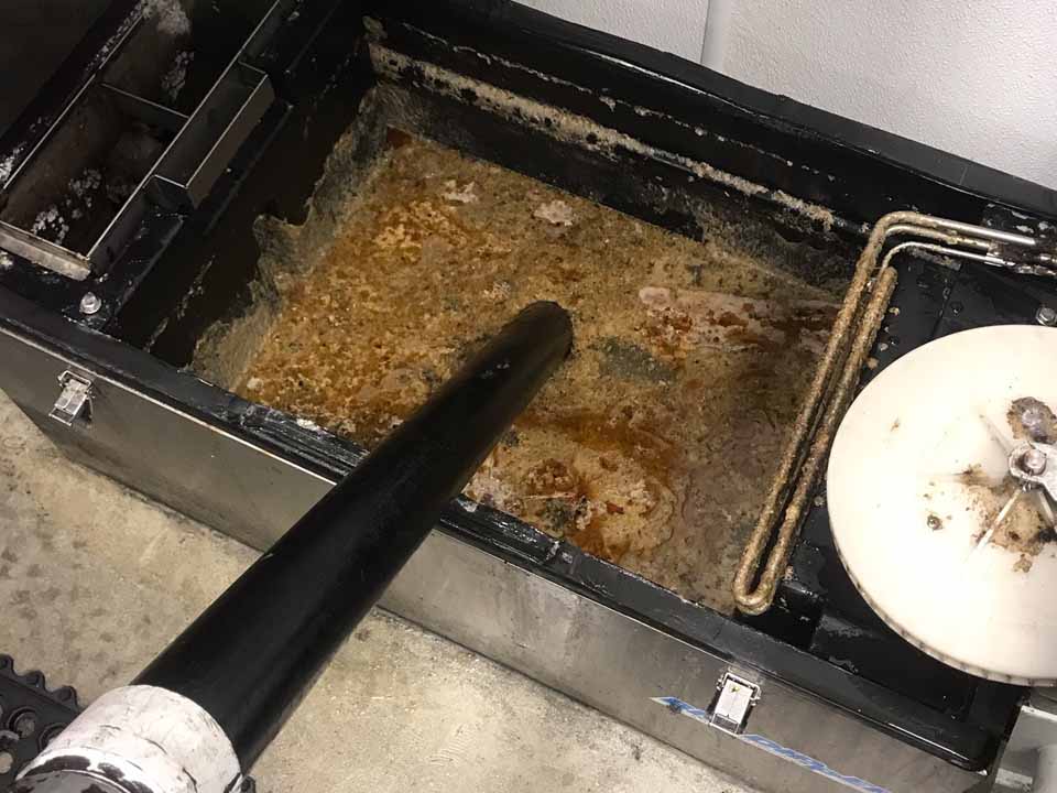 Restaurant Grease Trap & Grease Interceptor CLEANING, Used COOKING Oil