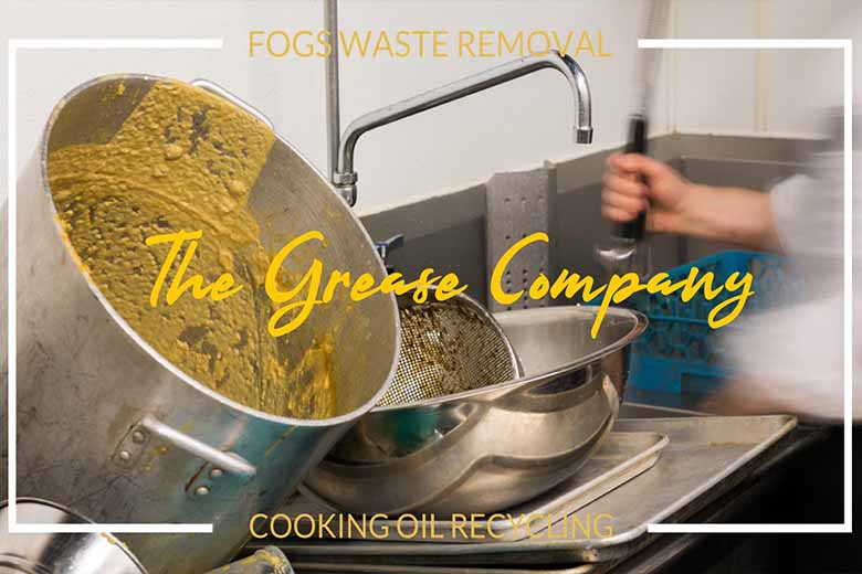 Disposing of waste cooking oil must be done by a correctly.  Cooking grease should never be poured down the drain at anytime.  Best managemet practices ensures that before putting utencils and plates in the dishwasher to wipe off all food and solids into the garbage. 